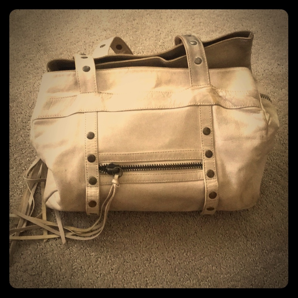 Genuine leather shoulder bag